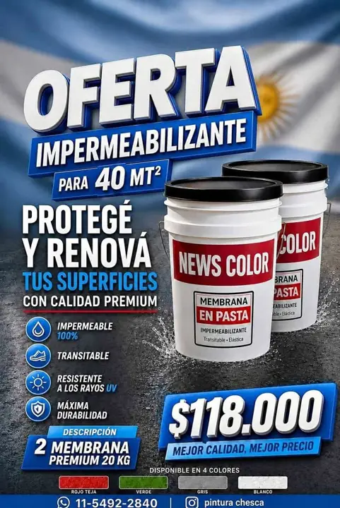 Súper oferta en membrana