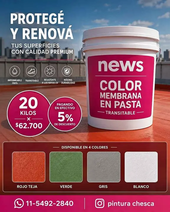 Membrana en pasta