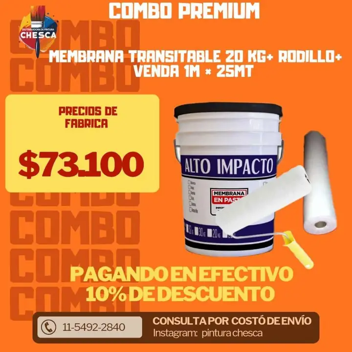 Membrana, venda geotextil, rodillo promoción de fabrica