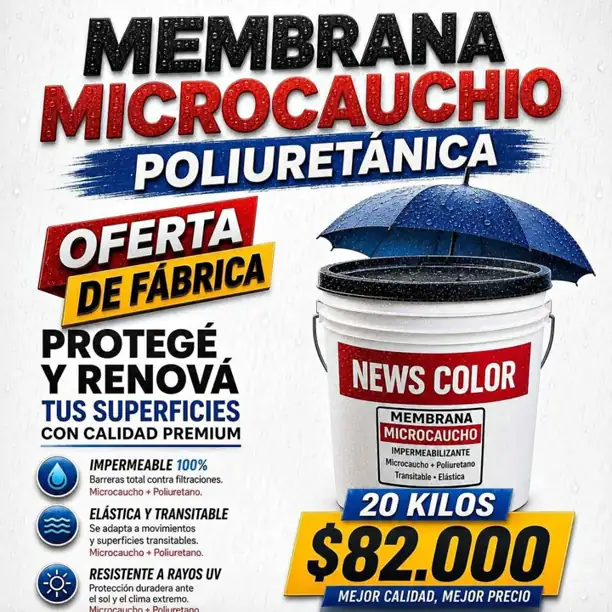 Membrana premium caucho+ poliuretano