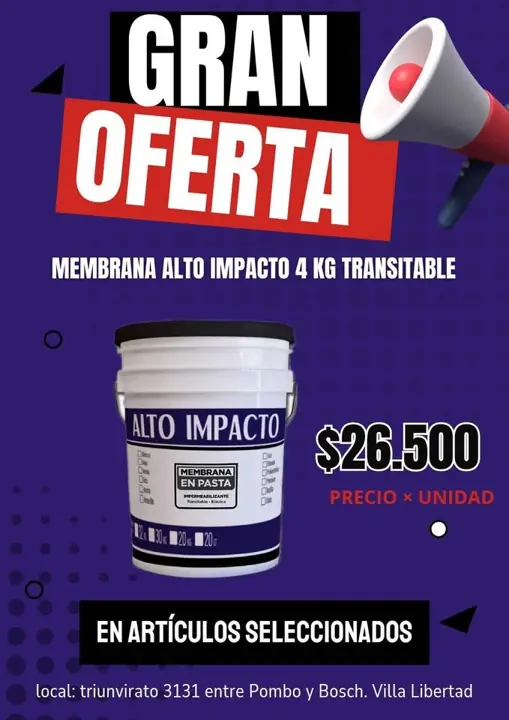 Membrana alto impacto