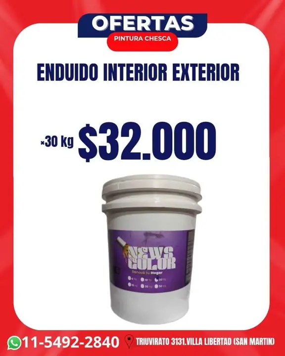 Enduido interior exterior