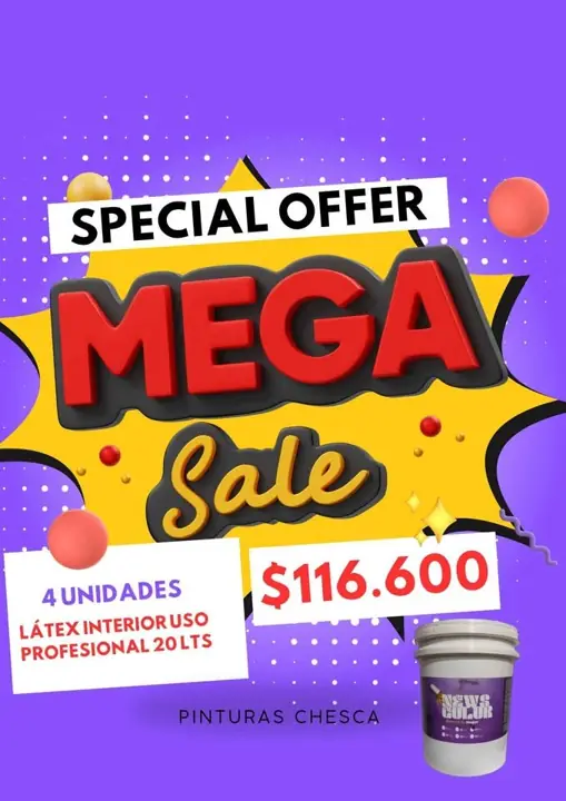 Oferta en pinturas