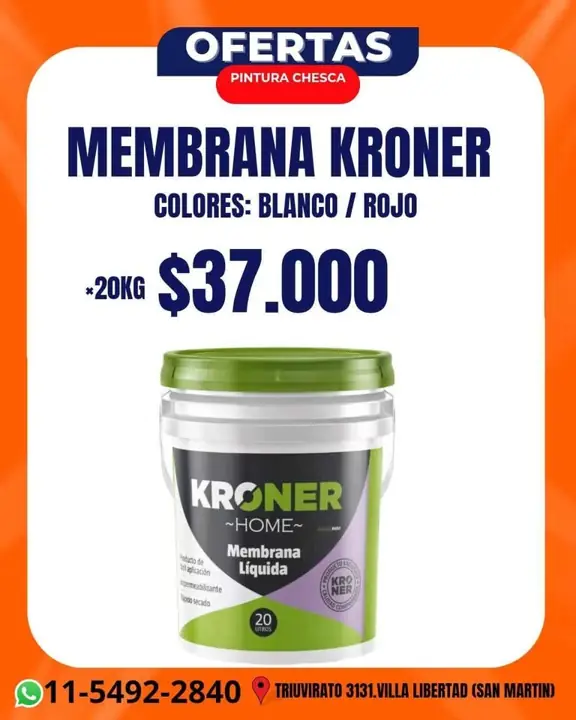 Membrana kroner/ impermeabilizante