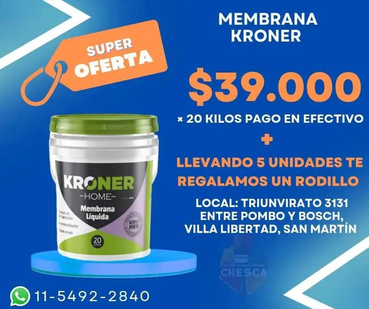 Membrana liquida techos y muros