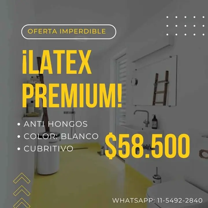 Latex premium con poder cubritivo