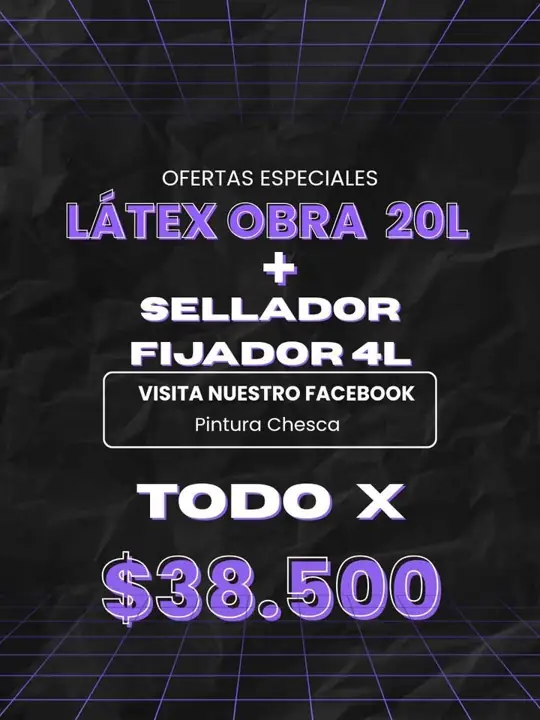 Súper oferta en pinturas