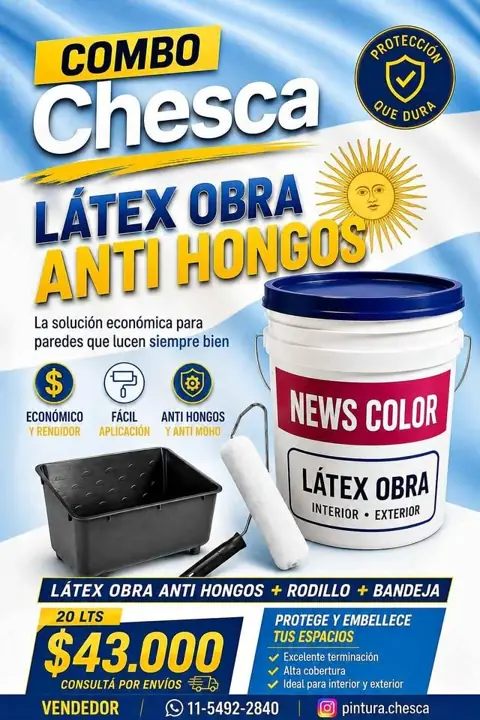 Oferta imperdible en pinturas, directo de fabrica