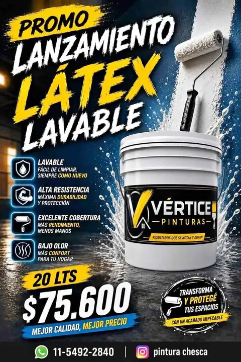 Látex premium lavable