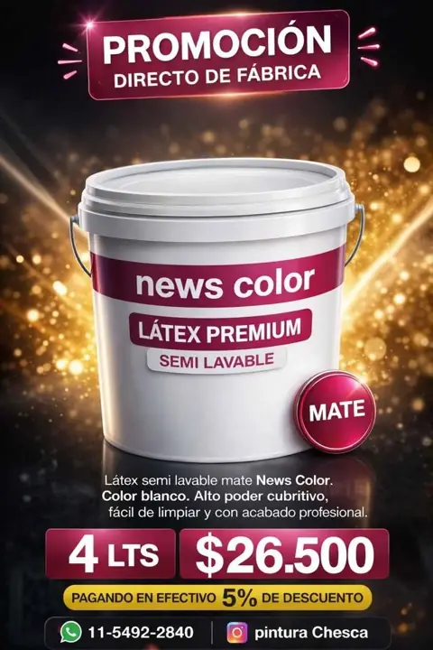 Látex premium semi lavable