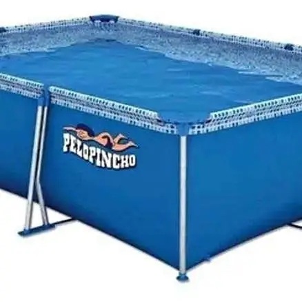 Pileta estructural Pelopincho 1055 rectangular 4500L lona azul 2x3m con válvula