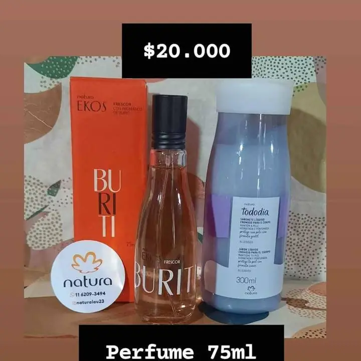Natura perfume mas jabon liquido