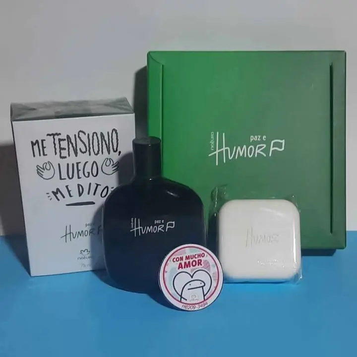 Natura kit humor paz perfume mas 4 jabones