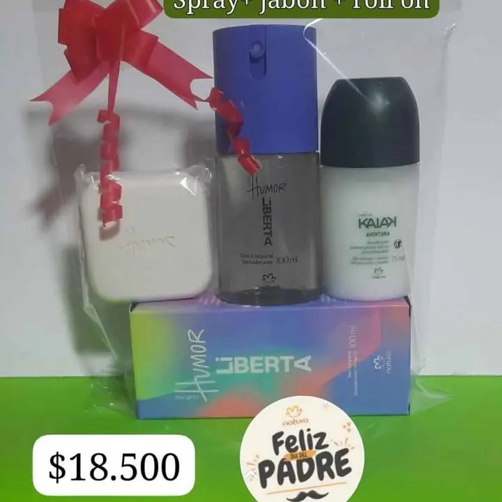 Natura kit jabon spray roll on
