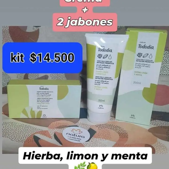 Natura kit crema mas 2 jabones