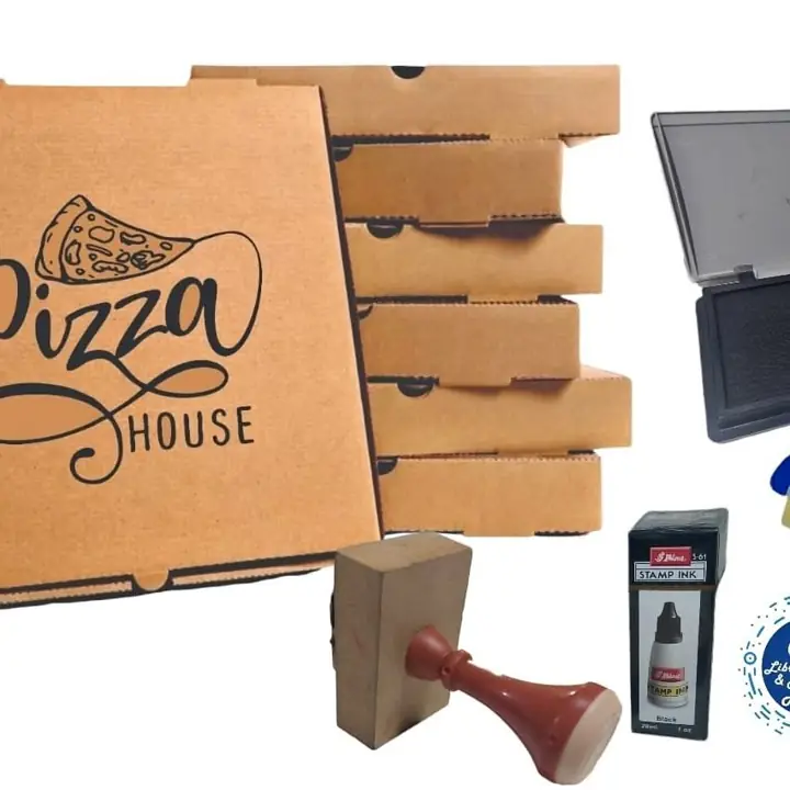 Sello logo para cajas de pizza!