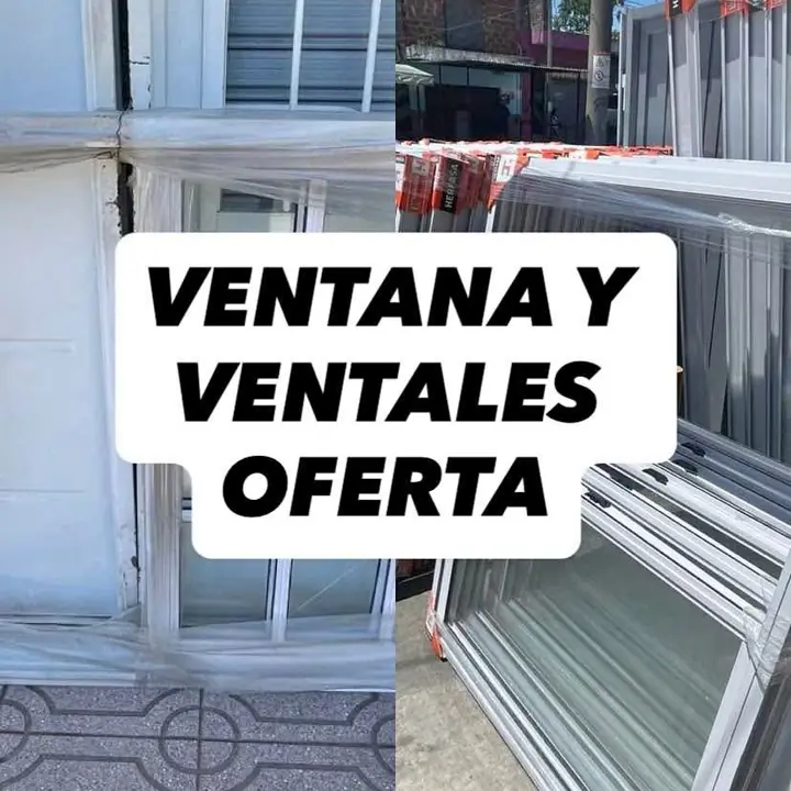 Ventanas de aluminio blanco línea herrero