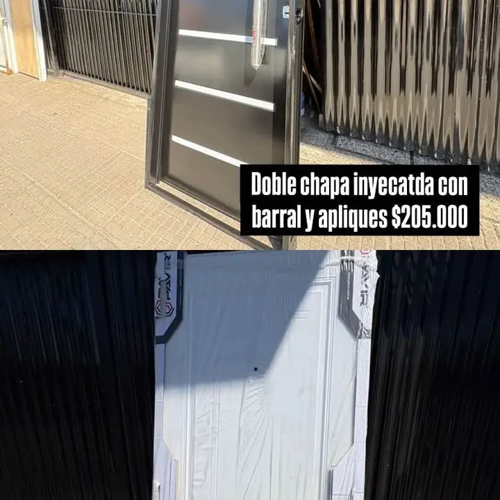 Puertas frente exterior doble chapa inyectada