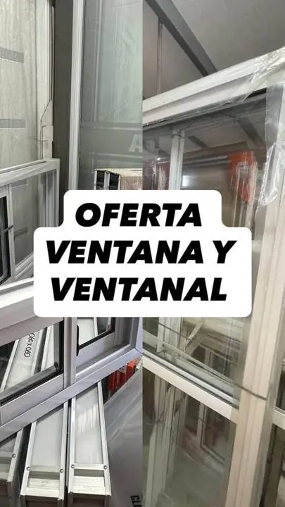 Ofertas ventana ventanal aluminio línea herrero