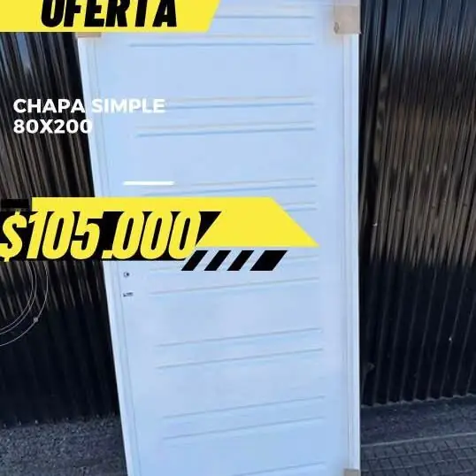 Puerta chapa simple