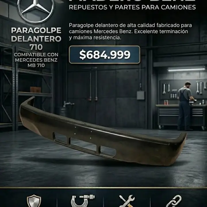 OFERTA Paragolpe 710 Delantero Mercedes Benz - Nuevo importado