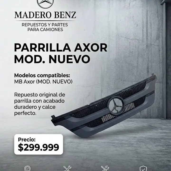 OFERTA Parrilla Mercedes Benz Axor Mod Nuevo