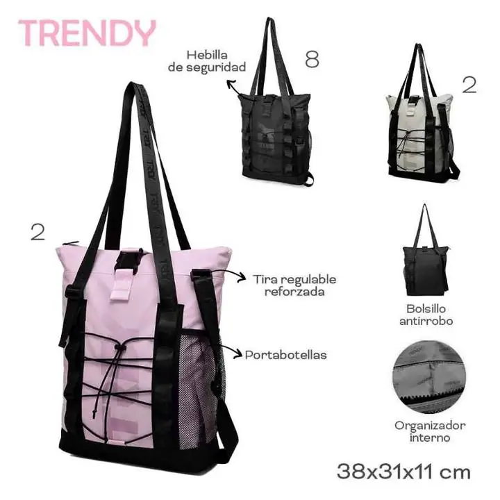 Cartera Trendy NEGRO