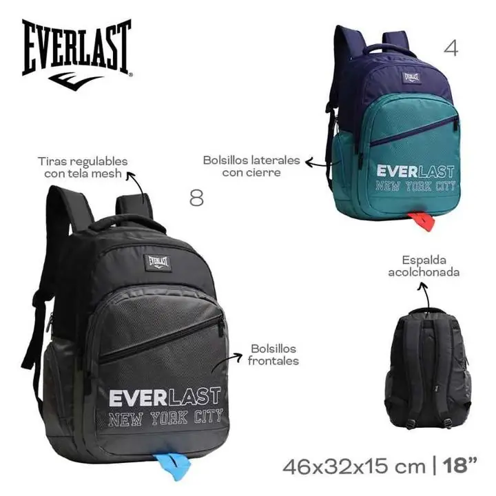 Mochila Everlast NEGRO