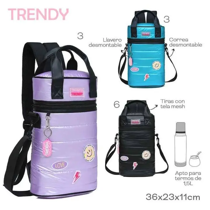 Mochila Matera Trendy color negro
