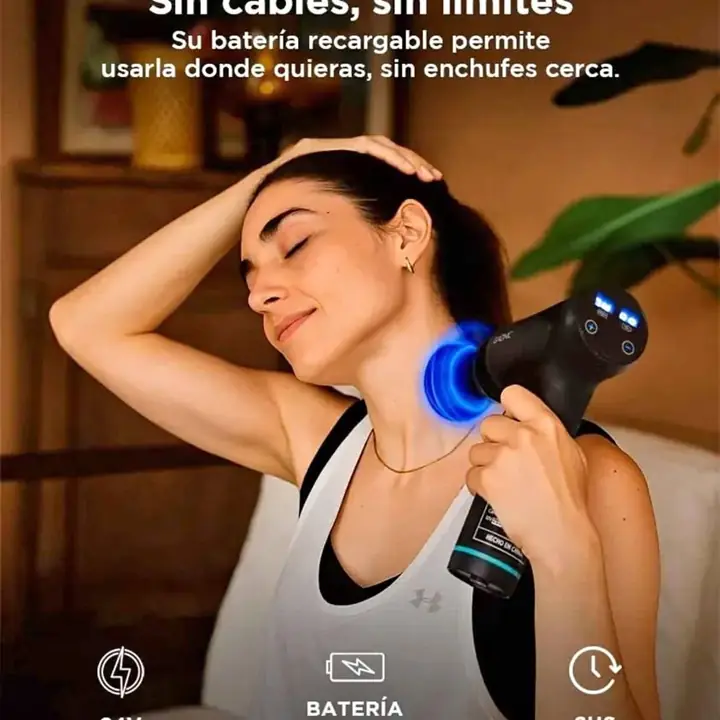 Masajeador pistola gadnic 30 velocidades 12 modos