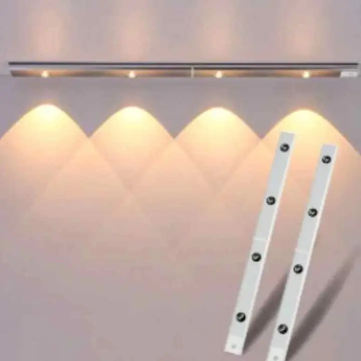 Leds barra aluminio 40cm 60cm 80cm recargable usb con sensor de movimiento