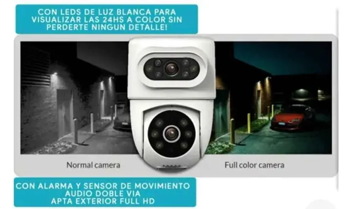 Camara ip WiFi pronext motorizada audio grabación detector de movimiento vision nocturna