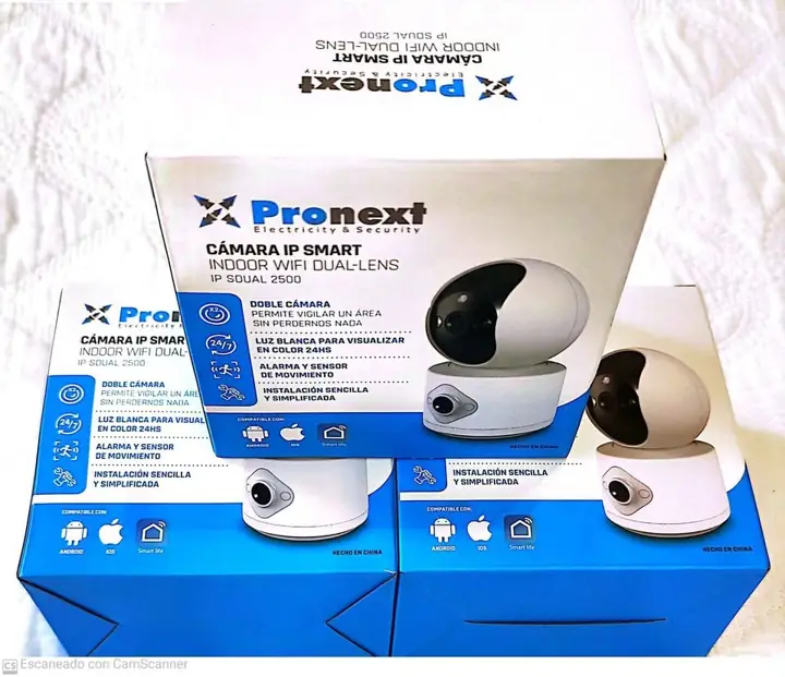 Camara ip WiFi pronext motorizada audio grabación detector de movimiento vision nocturna