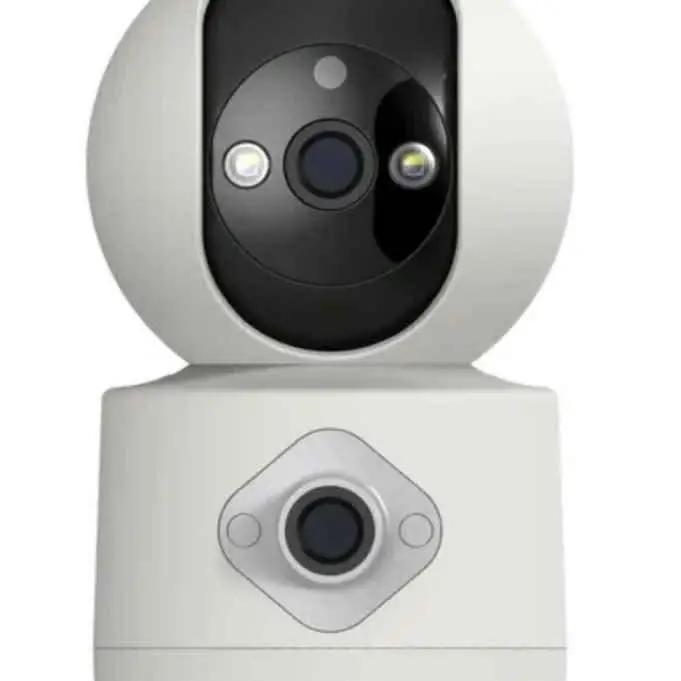 Camara IP WiFi doble lente motorizada audio detector de movimiento grabación visión nocturna