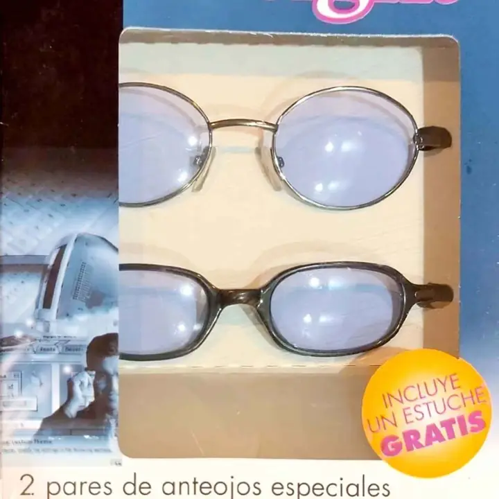 Anteojos x 2 protección de ojos para pantallas celulares y computadoras