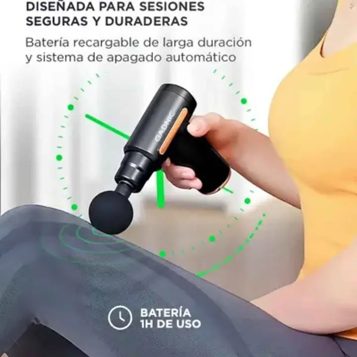 Pistola masajeador gadnic 30 velocidades 12 modos