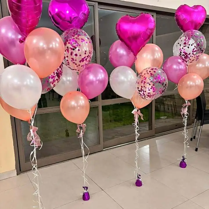 Ramilletes d e globos con helio