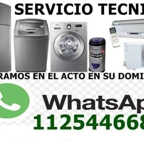 Servicio técnico lavarropas secarropas heladeras microondas aire acondicionado reparamos en el acto