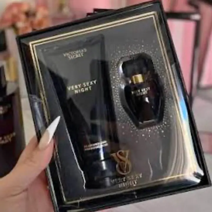 Box completo de victorias Secret! Crema + perfume + 3 labial mate indeleble