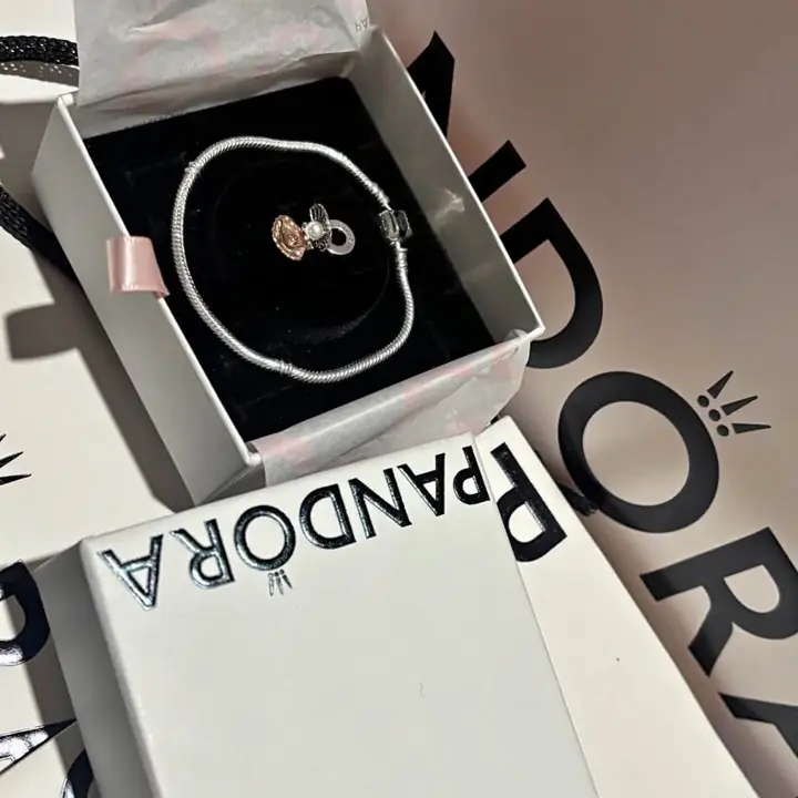 Pulsera de plata 925 Pandora sellada + charm de regalo !