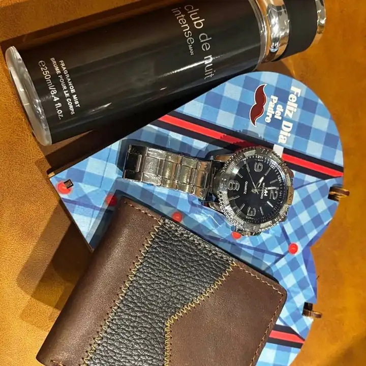Box en caja corazón ! Reloj Quartz + perfume + billetera envíos o entregas personales