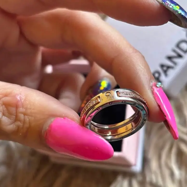 Anillo 925 rose nuevo talle 17 sin uso en estuche !