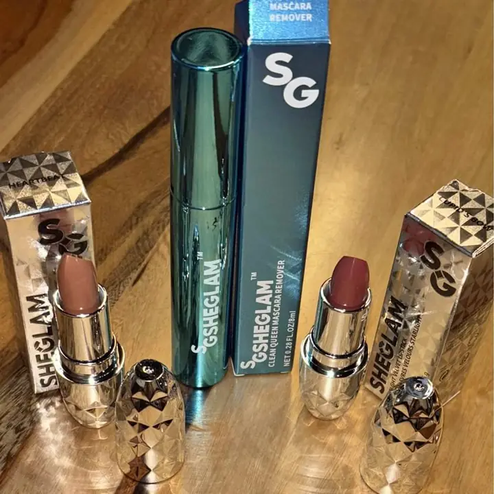 Rimel pelo x pelo Sheglam + dos labial mate barra Sheglam productos Hipoalergenico!