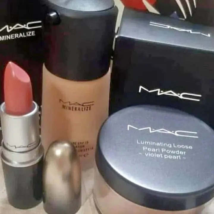Base mate vidrio + polvo volátil sellador + labial mate barra todos los tonos