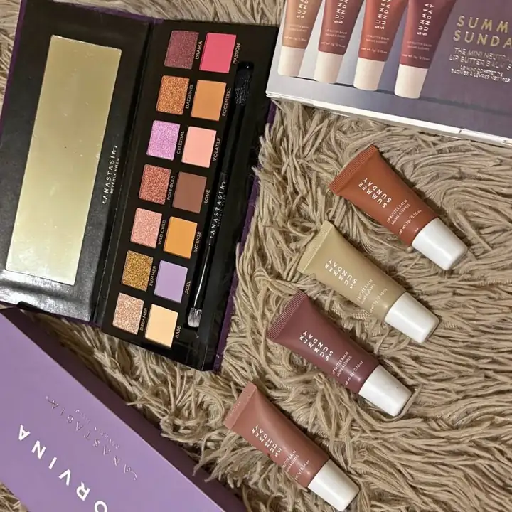 Set completo de maquillaje! Paleta de Anastacia norvina + caja de labial gloss natural de regalo