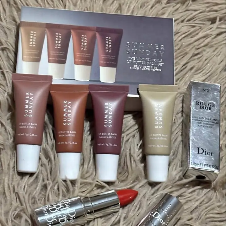 Labial mate barra Dior + caja de gloss summer natural x 4 unidad !