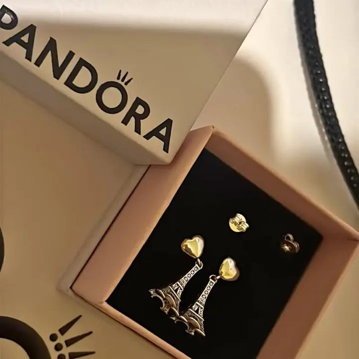 Aros sin uso en su estuche y bolsa!