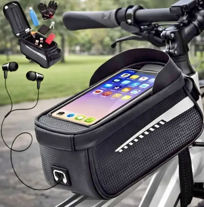 Bolso bicicleta porta celular impermeable delantero nuevo!