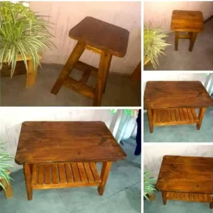 Mesita y dos banquetas