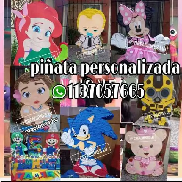 Piñata personalizada y más